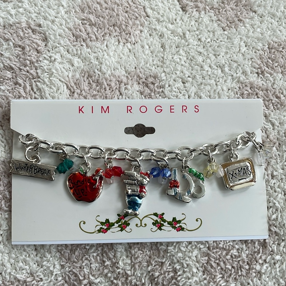 NWT Kim Rogers Christmas Charm Bracelet